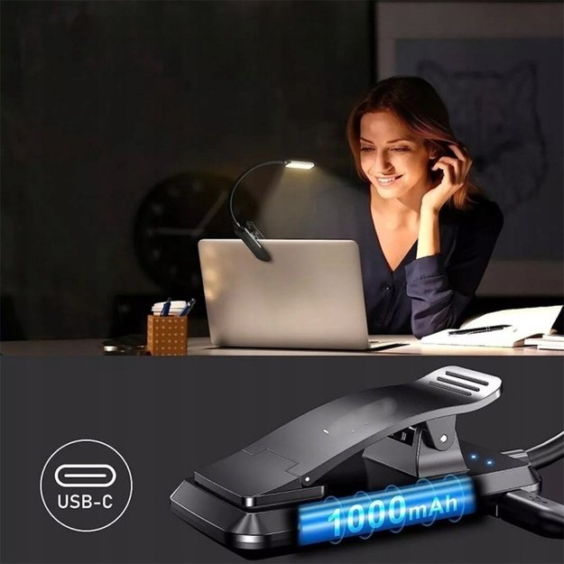 LED skaitymo lempa su spaustuku