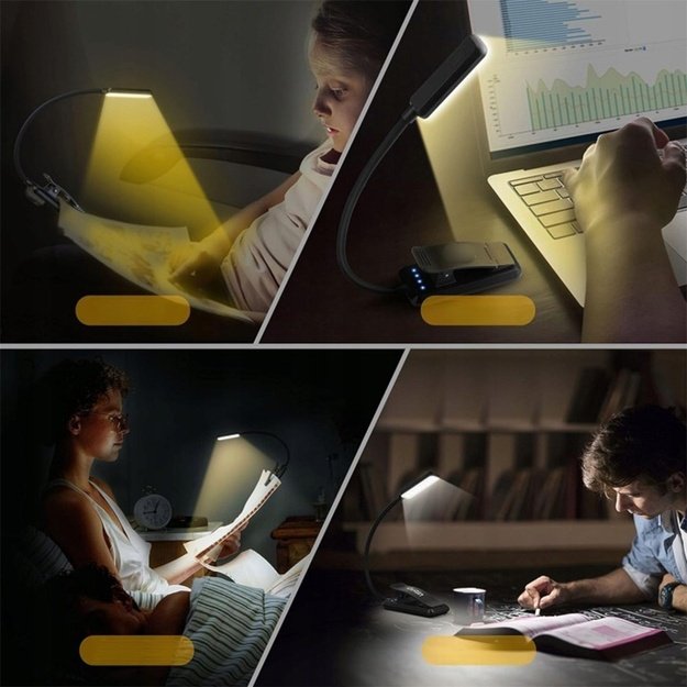 LED skaitymo lempa su spaustuku