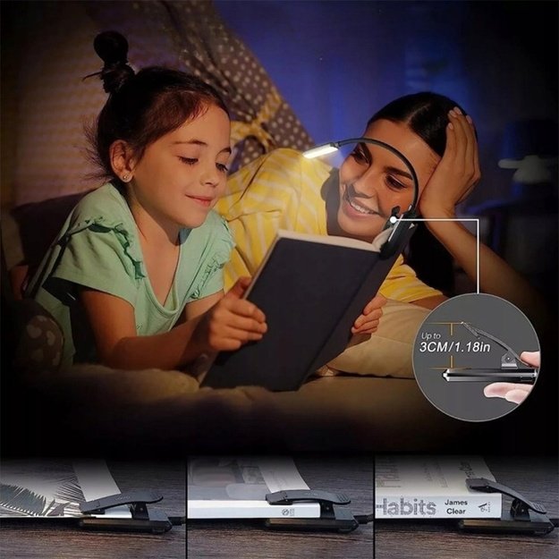 LED skaitymo lempa su spaustuku