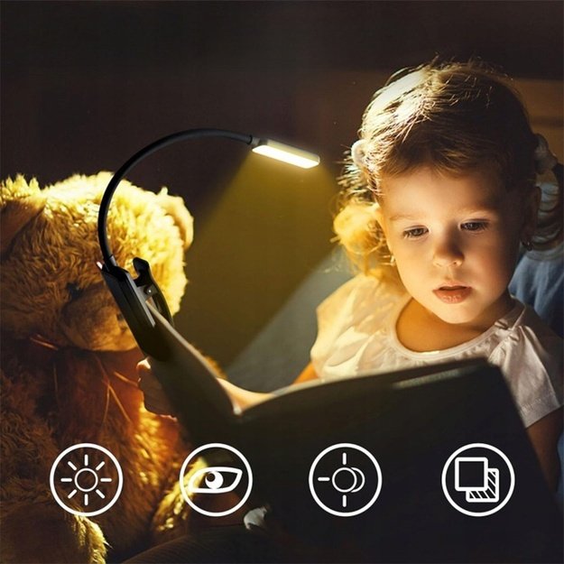 LED skaitymo lempa su spaustuku