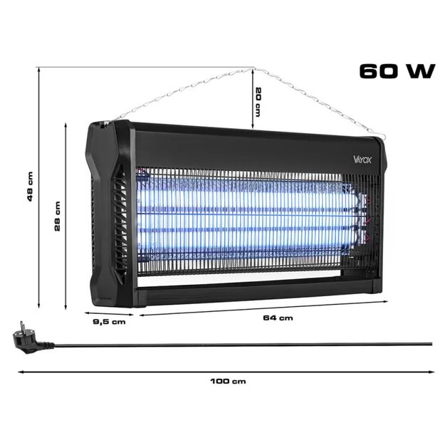 „Pro Series IKL-60 W VAYOX“ insekticidinė lempa 60 W