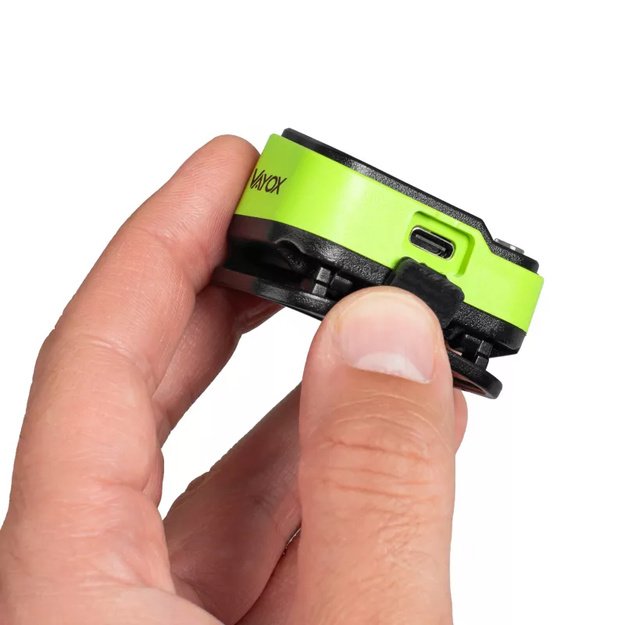 Vayox įkraunamas galvos žibintas 220lm 800mAh IPX4 (šilta, neutrali, raudona) VA0454
