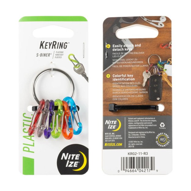 Nite Ize – raktų pakabukas „Keyring S-Biner“ – KRG2-11-R3