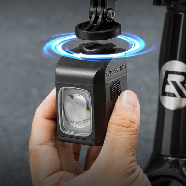 Rockbros M8 1600 lm Rechargeable Front Bike Light with Remote Control, 4000 mAh