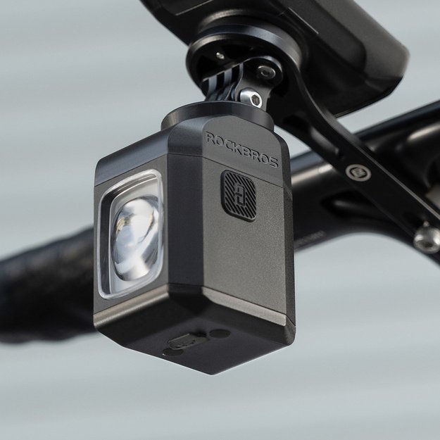 Rockbros M8 1600 lm Rechargeable Front Bike Light with Remote Control, 4000 mAh