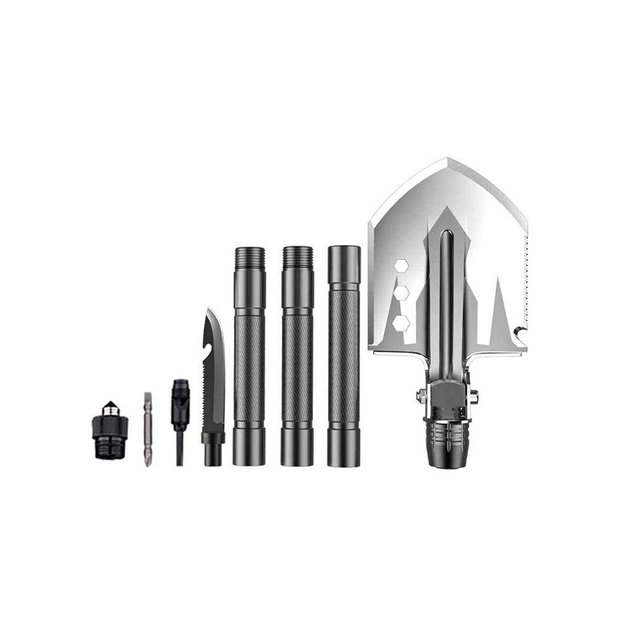 Daugiafunkcinis turistinis kastuvėlis 16-in-1