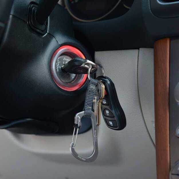 Nite Ize – „SlideLock“ raktų pakabukas / karabinas Nr. 3 – juodas – CSLW3-01-R6