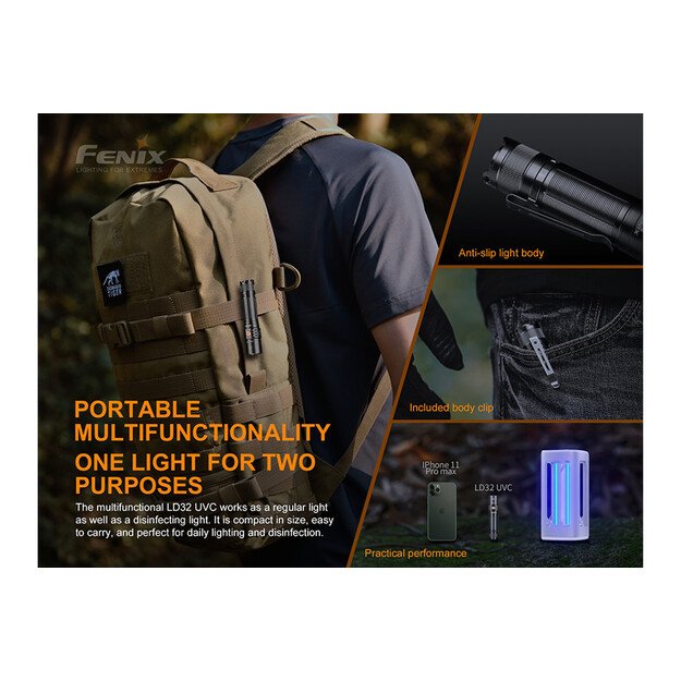 Fenix LD32UVC LED žibintuvėlis
