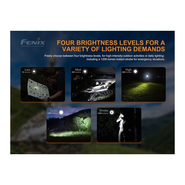 Fenix LD32UVC LED žibintuvėlis