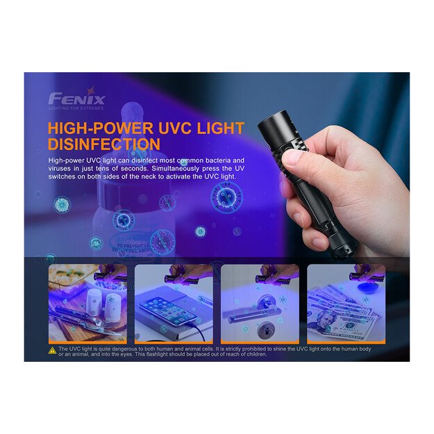 Fenix LD32UVC LED žibintuvėlis