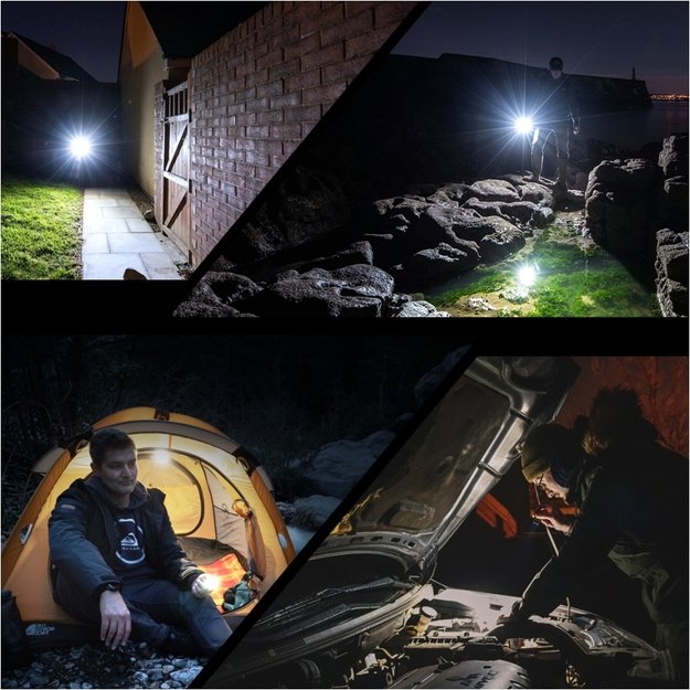 Fenix E03R V2.0 žibintuvėlis, pilkai melsvas