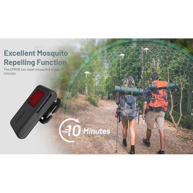 Nitecore EMR06 - отпугиватель комаров, встроенная перезаряжаемая батарея