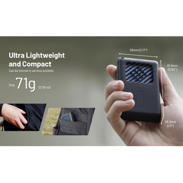 Nitecore EMR06 - отпугиватель комаров, встроенная перезаряжаемая батарея