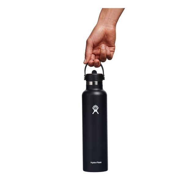 Дорожная бутылка Hydro Flask Standard Flex с соломенной крышкой 710 мл S24FS001 Black