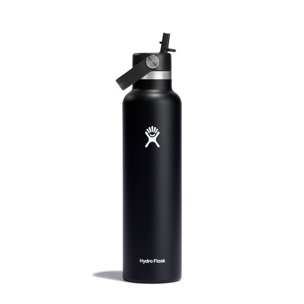 Дорожная бутылка Hydro Flask Standard Flex с соломенной крышкой 710 мл S24FS001 Black