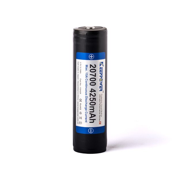 Keeppower 21700/20700 R 15A - 4250mAh 3.6V - 3.7V Li-Ion аккумулятор с печатной платой