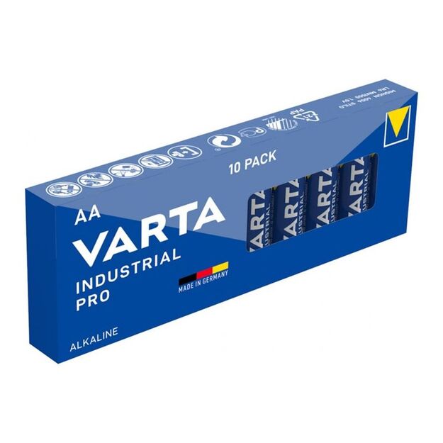 VARTA AA/LR6 baterijos Industrial PRO, 10 vnt
