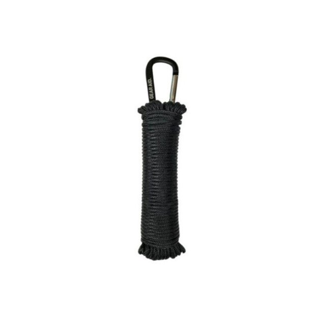 GearAid 325 Paracord 15 m ilgio universali virvė Juoda