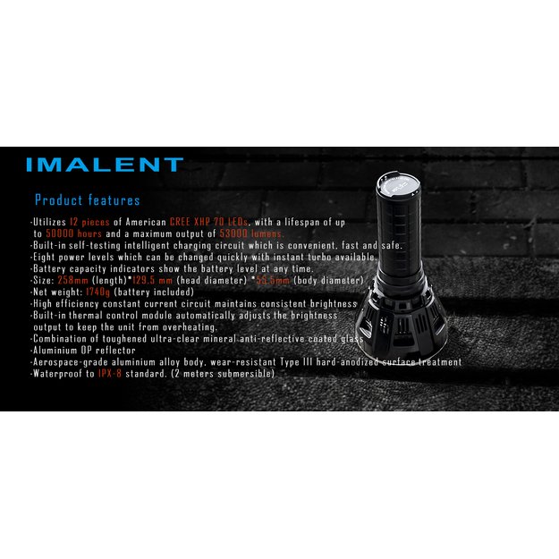 IMALENT MS12 LED prožektorius