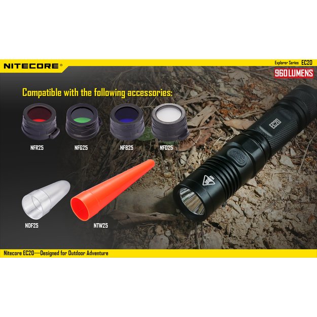 Nitecore EC20 žibintuvėlis