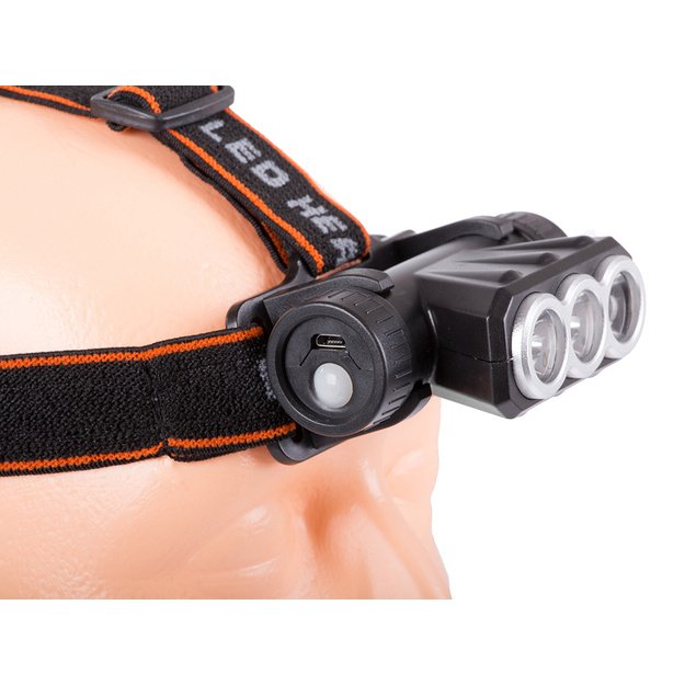 Žibintuvėlis ant galvos 3x LED SQ-813
