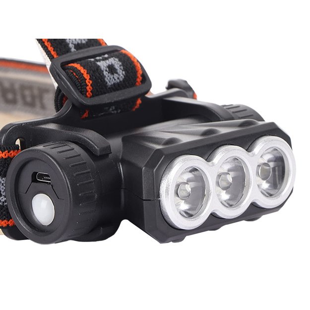 Žibintuvėlis ant galvos 3x LED SQ-813