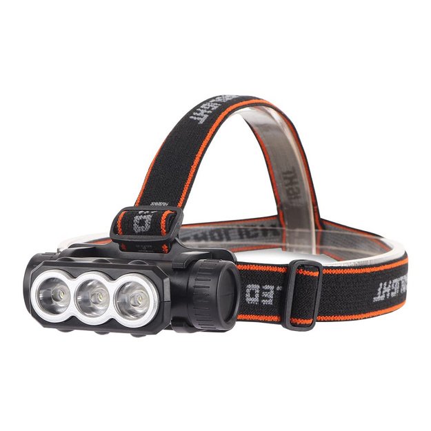 Žibintuvėlis ant galvos 3x LED SQ-813