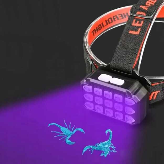 GENETIC UV LED žibintuvėlis USB įkraunamas SQ-818-UV