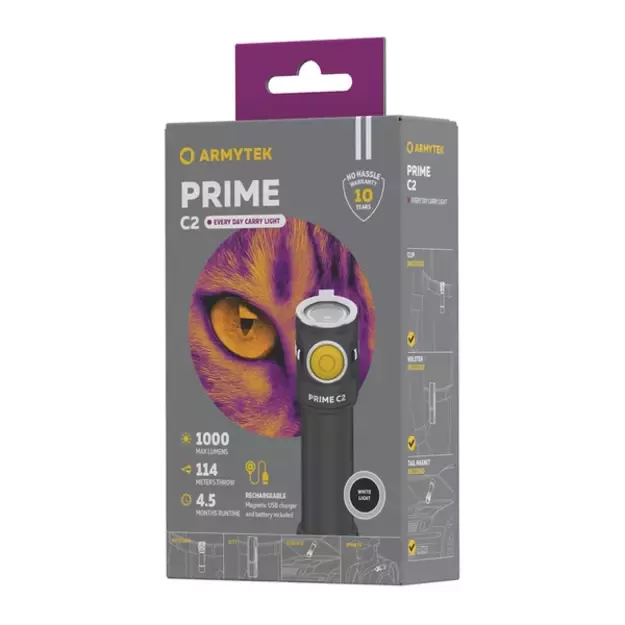 Armytek Prime C2 Magnet USB žibintuvėlis F08001C