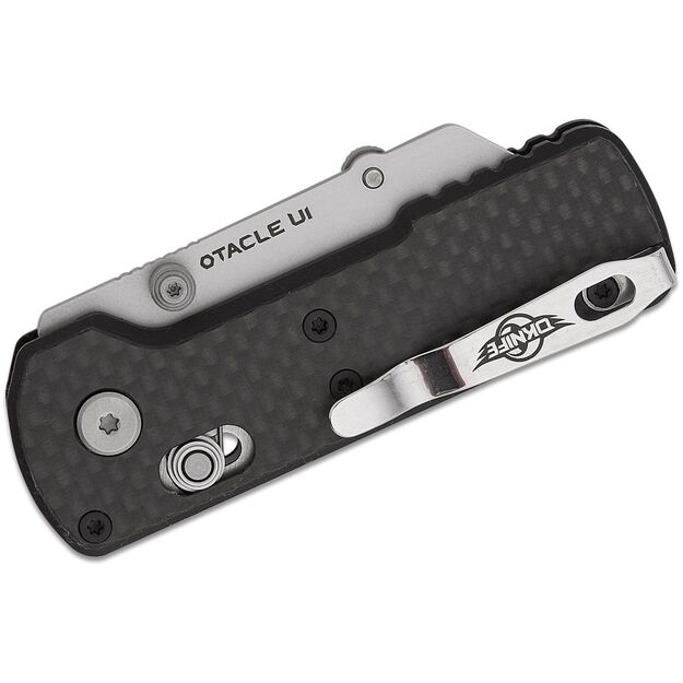 Oknife Otacle U1 anglies pluošto EDC peilis