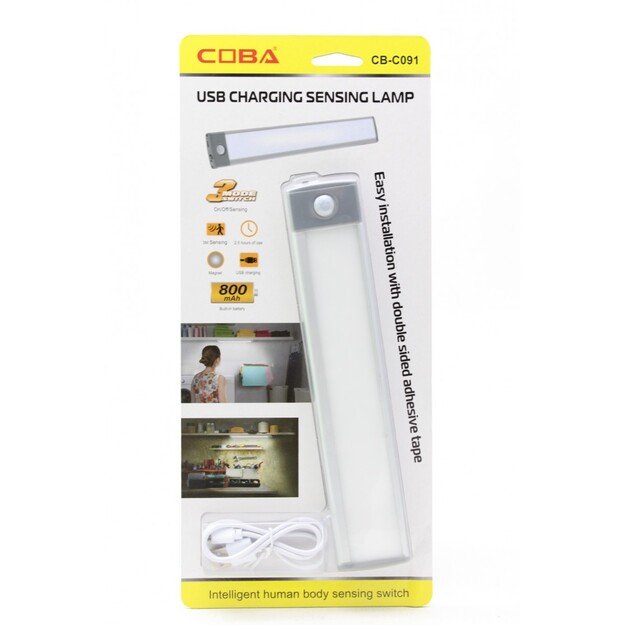 Светодиодная магнитная лента USB, 23 см