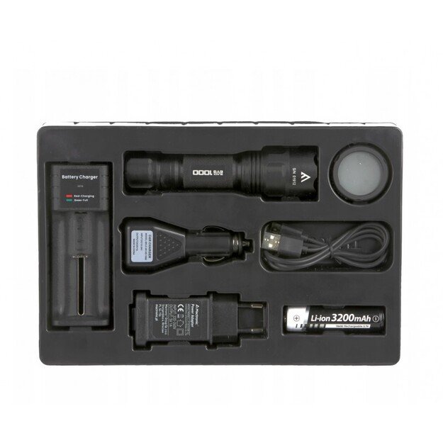 Mactronic Black Eye 1000 įkraunamas žibintuvėlis 1000lm THH0049