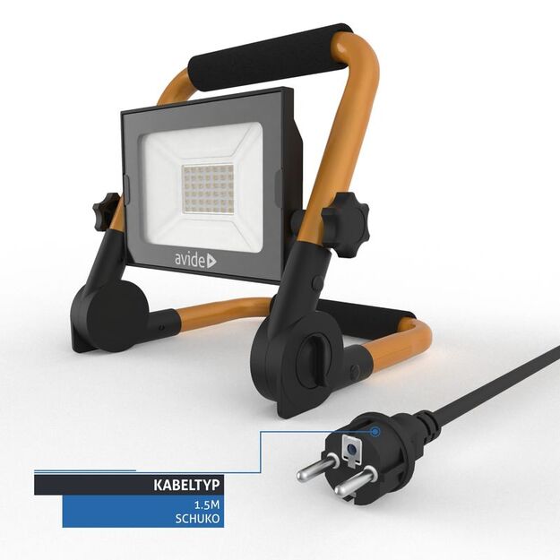 Avide LED floodlight 30W 220V cable 1,5m