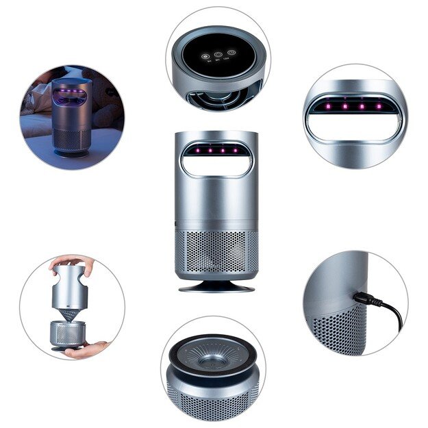 Лампа Vayox для уничтожения насекомых 8хSMD 5W серый ВА0193