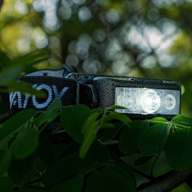 Vayox Įkraunamas žibintuvėlis ant galvos 100lm LED + 2xLED VA0174