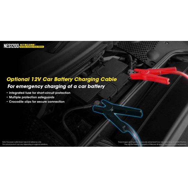 Nitecore Power Station NES1200 - 348000mAh nešiojama elektros stotelė
