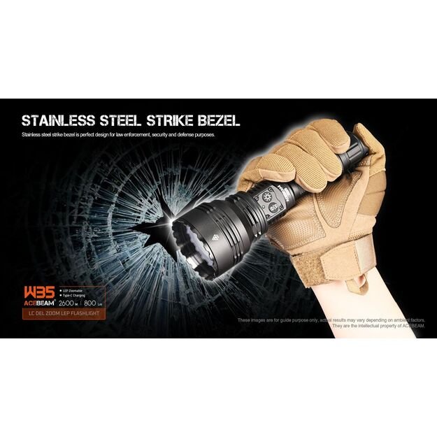 Acebeam W35 Zoom LEP žibintuvėlis