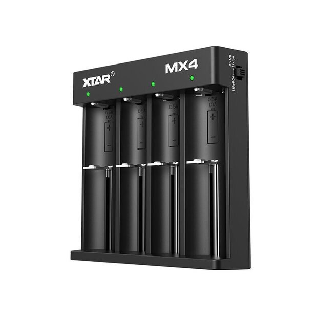 XTAR MX4 battery charger for Li-ion / Ni-MH batteries 