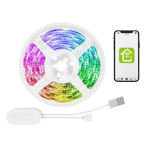 Išmanioji WiFi RGB LED šviesos diodų juosta Gosund SL1 (2,8 m), Tuya