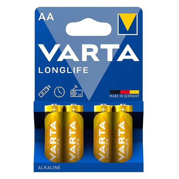 AA baterija Varta Longlife , 4 vnt.