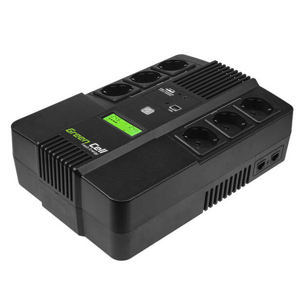 Источник бесперебойного питания ИБП Green Cell AiO 800VA 480W