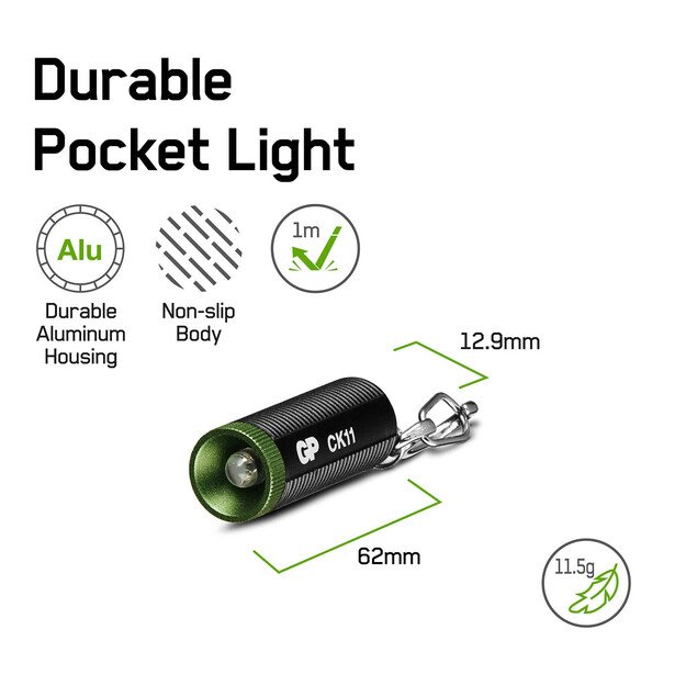 Mini žibintuvėlis raktų pakabukas CK11