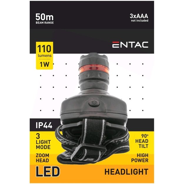 Žibintuvėlis ant galvos 1W 3AAA Zoom