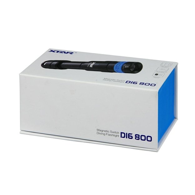 XTAR D16 800lm Резервный фонарь для дайвинга и подводной охоты 