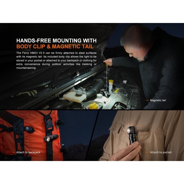 Светодиодный фонарик Fenix ​​HM23 V2.0