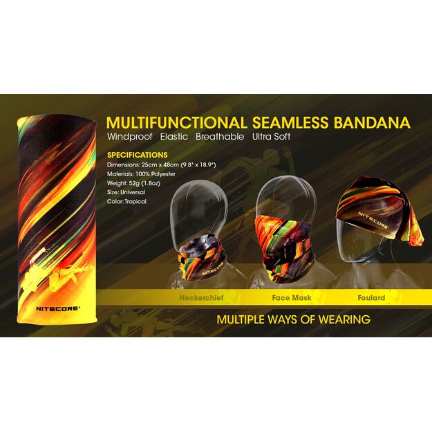 Nitecore bandana TROPICAL