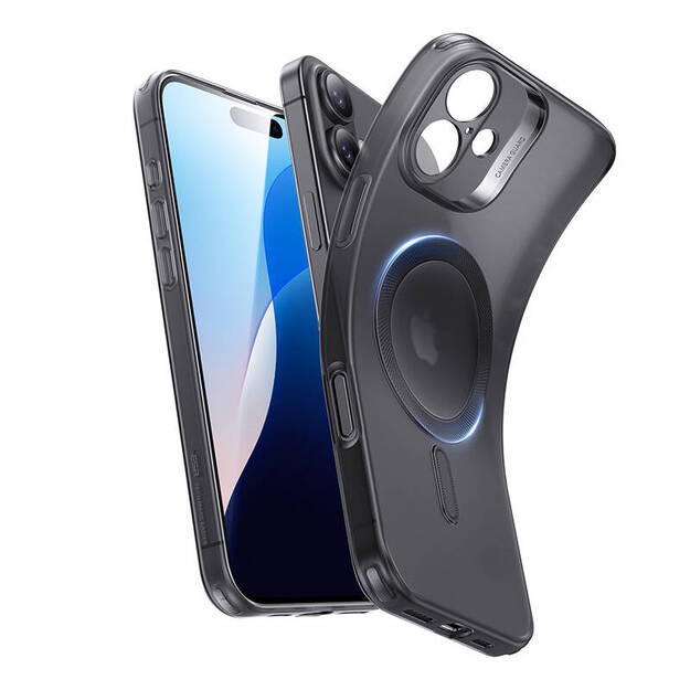 Прозрачный чехол Case Zero (HaloLock) ESR для iPhone 16 (черный)