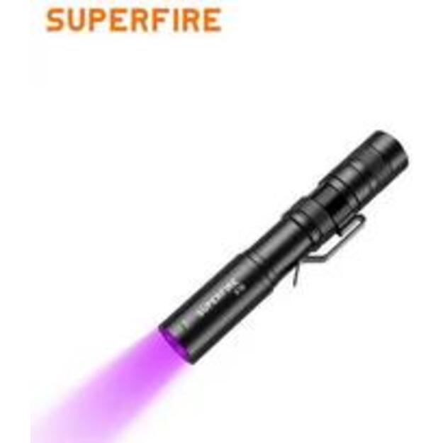 SUPERFIRE X18-U ultravioletinės šviesos 395nm 2W žibintuvėlis