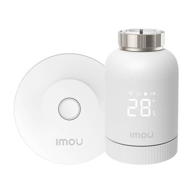 IMOU KIT-TRV1-EU-2 ZigBee termostatinių galvučių rinkinys su 6 adapteriais ir šliuzu