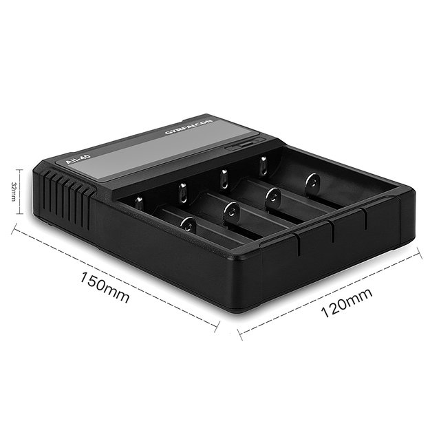 Зарядное устройство для литий-ионных и NiMH аккумуляторов Enova Gyrfalcon ALL-40 на 4 слота